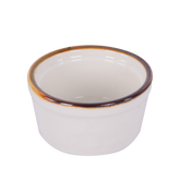 Round Ramakin, White